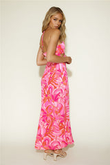 Sommer-Maxikleid Pink