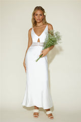 Priscilla Maxikleid Weiß