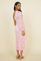 Timing Of It All Maxikleid Rosa