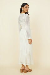 Exploration Maxikleid Beige