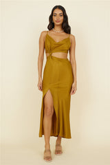 Artemis Midikleid Braun