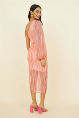 Getaway Car Midikleid Pink