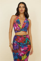 RUNAWAY THE LABEL Romance Top Schwarz