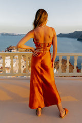 Waiting For You Maxikleid Bronze