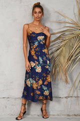 Maxikleid "Weltreise" Navy