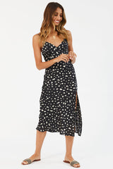 Gerades Midi-Kleid