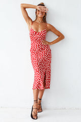 Midi-Kleid „Next Flight Home“ Rot