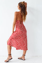 Midi-Kleid „Next Flight Home“ Rot