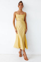 Burning Stars Maxikleid Gelb