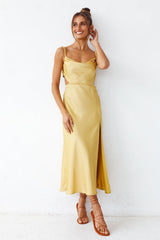 Burning Stars Maxikleid Gelb