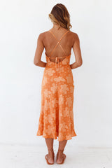 Leora Midikleid Orange
