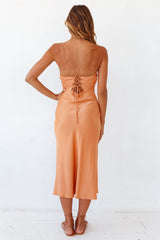 Autumn Valley Midikleid Orange