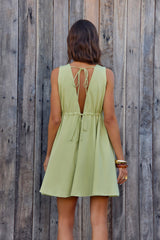 Spritz Of The Sun Mini Dress Salbeigrün