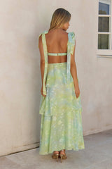 Breezy Meadows Maxikleid Grün