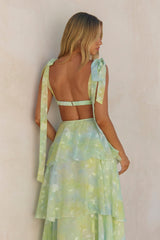 Breezy Meadows Maxikleid Grün