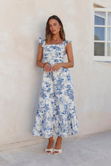 Bloom By Bloom Maxikleid Blau