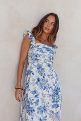 Bloom By Bloom Maxikleid Blau