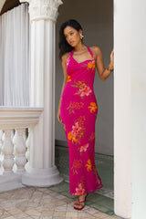 Trägerloses Maxi-Kleid „Starlit Island“ in Pink