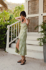 Leora Midikleid Grün
