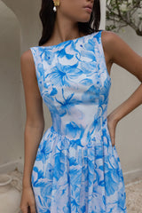 Maxikleid „The Voyage Edit“ Blau