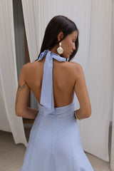 Maxikleid "City Lights Calling" Blau