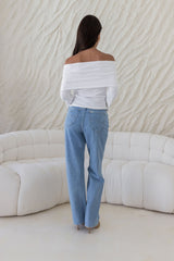 First Class Fantasy Off-Shoulder-Top Weiß