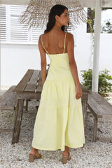 Make It Natural Maxikleid Gelb
