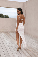 HELLO MOLLY White Sand Oasis Maxikleid Pink