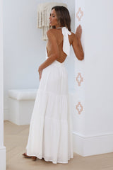Sun Glare Maxi Dress White