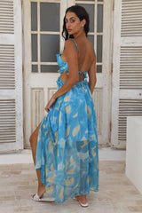 Maxikleid "Sweet Music" Blau