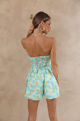 Through The Skies Romper Green