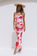 Verbotene Liebe Maxikleid Rosa