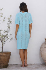 Sommerliebe Song Midi-Kleid Blau