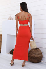 Wörter finden Maxi-Kleid Orange