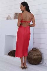 Midikleid Ruhige Abende Rosa