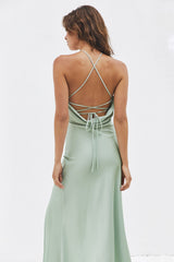 Sommerliebe Midi-Kleid Salbei