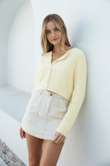 Strickjacke "Am Kamin" Gelb