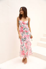 Gute Nacht Küsse Maxi-Kleid Rosa