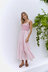 Sweet Whispers Maxikleid Rosa