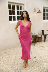 Maxikleid "Herzen voller Liebe" Rosa