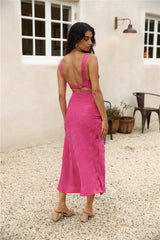 Maxikleid "Herzen voller Liebe" Rosa