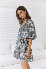 Secret Garden Minikleid Grau