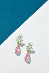 18k vergoldete Insel-Schatz-Ohrringe Gold