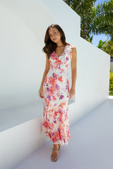 Sun-kissed Charm Floral Maxi Dress