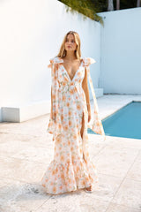 Maxikleid "Schönheit des Frühlings" Weiß
