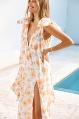 Maxikleid "Schönheit des Frühlings" Weiß