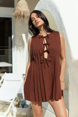 Citrine Delights Minikleid Braun