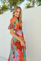 Sunseeker One-Shoulder Maxikleid Pink
