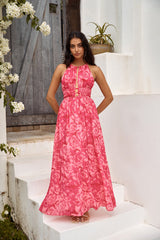 Maxikleid Sunshine Glow Pink