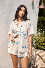 Roaming Around Shirt Blau
